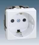 Snow white Ivory Grey -35-64 -65-32 -61-62 -37-67 Graphite -038 MECHANISMS WITH LUMINOUS CONTROL 10 AX 250 V~ 27102-62 -65 Single-pole switch, with built-in pilot.