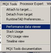 The current version of the MQX Performance Tool distributed with the MQX includes the following features Timeline graph of task switches, interrupts, synchronization objects, etc.