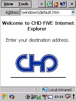 2.3. INTERNET EXPLORER The PDA comes with Internet Explorer for Windows CE.NET installed Open Internet Explorer by selecting Start > Programs > Internet Explorer.