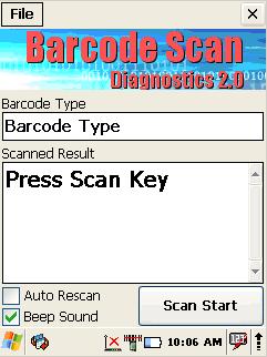 2.4. QUICK SCANSET APPLICATION Go to Start > Programs > Scanner > Quick ScanSet to open the bar code scanning application.