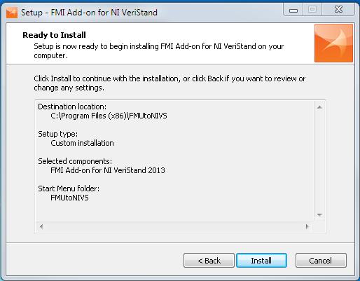 Figure 6 Sixth installer dialog, confirm your choices and start the install the product.