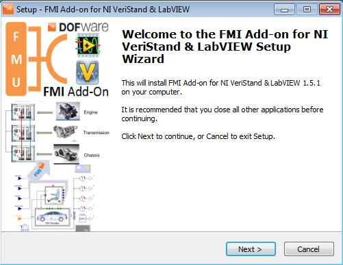 Run the installer FMItoNIVS201X_1.5.1.exe, and click Next on welcome page.