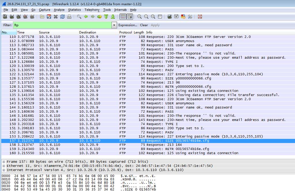configuration files from the TFTP server.