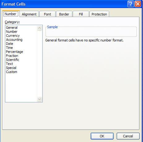 Formatting a range of cells: a) As usual you have to select the range. select Format, in the Cells section of the Home menu. Then select Format Cells.