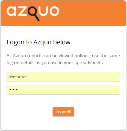 have given you a username and password. To log on: 1. Go to www.azquo.com.