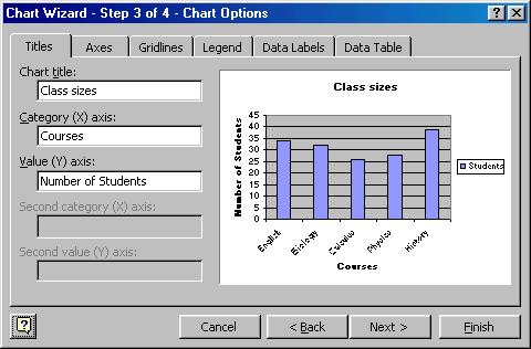 8.2. Resizing the Chart Chart Location - Click As new sheet if the chart should be placed on a new, blank worksheet or select As