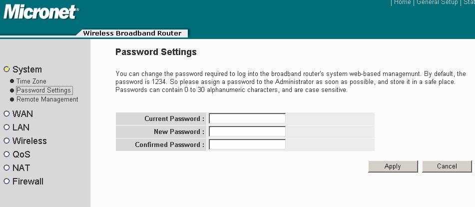 There s a security risk if users don t change the default password, since everyone can see it.