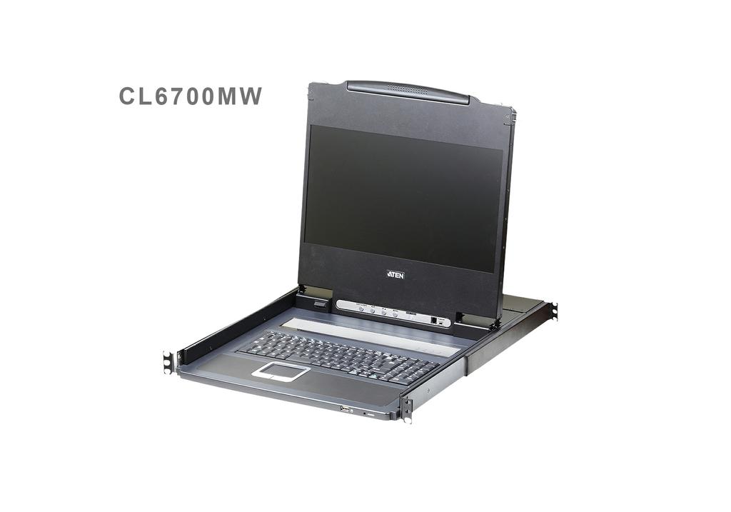CL6700 Single Rail LCD Console with USB Peripheral Support (USB / HDMI / DVI / VGA) The CL6700 features an integrated 17.