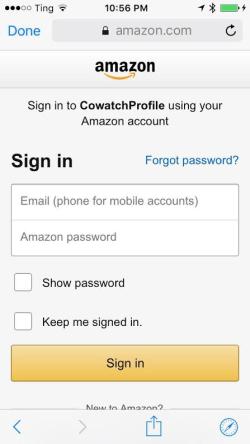 1. After you type in your Amazon username and