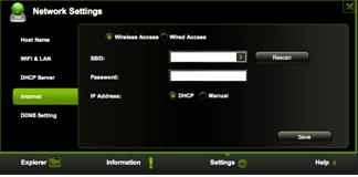 Selecting the Wireless Access Option 1. SSID.