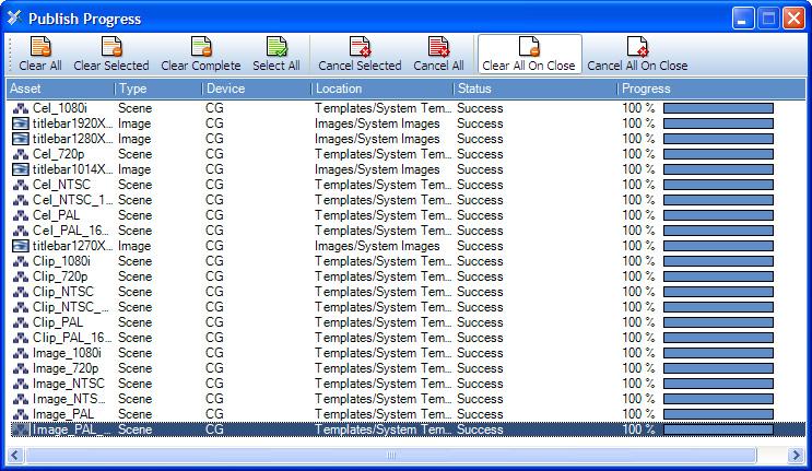 If the system templates are not present, or if some are missing, please import the templates from the directory location identified in step 3 or publish the templates from the Xmedia Server to the