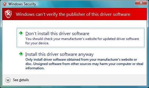 9. Click Install this driver software anyway. The installation begins. 10.