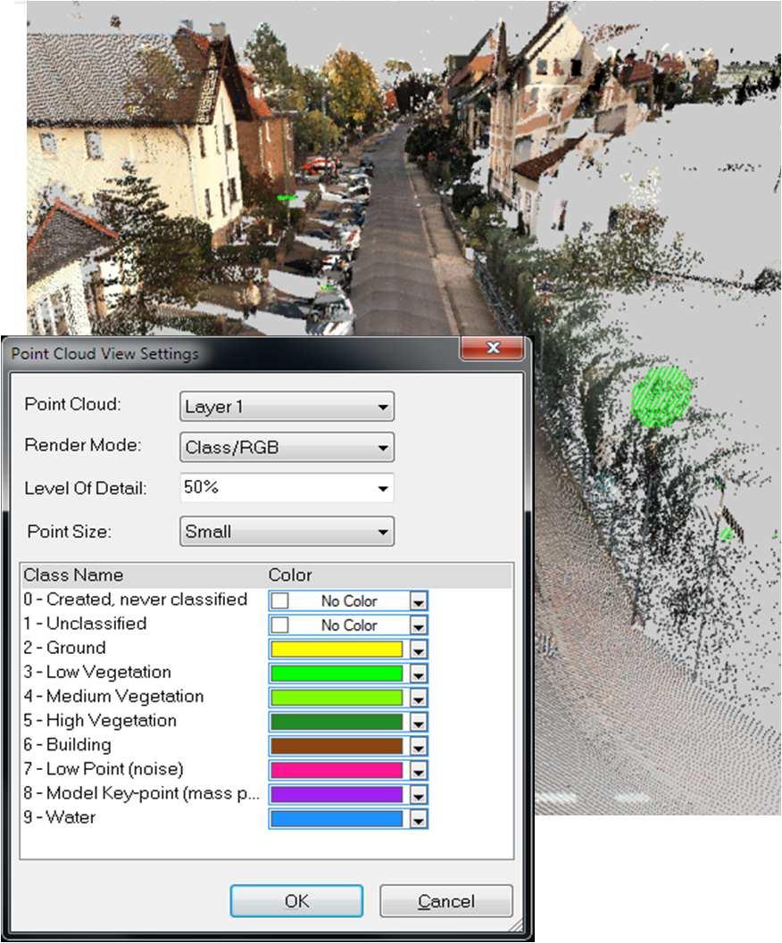 Point Cloud Viewer Visualize Point Clouds for an easier and better data and result assessment Functions to render points by classification, intensity, RGB
