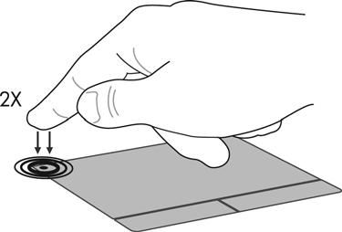 Turning the TouchPad off and on To turn the TouchPad off and on, quickly double-tap the TouchPad on/off