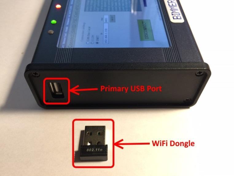 Warning! Do not use other than manufacturer - recommended USB WiFi dongles, as this may cause incorrect device functionality.