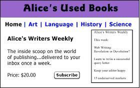 2 How It Works A Visual Tour of PayPal Subscriptions In this tour, a customer named Bob, who is new to PayPal, will be purchasing a subscription to Alice s Writers Weekly from Alice s website.