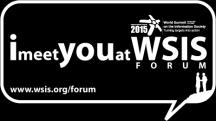 Social media @ WSIS Forum 2016 Follow us on Twitter