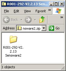 Figure 2 Sensware 2 compressed folder contents Figure 3 Sensware 2 icon 1.