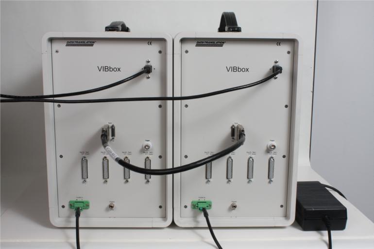 For example, if 80 analog input channels are required, users can connect one VIBbox- 48 and one VIBbox-32 together.