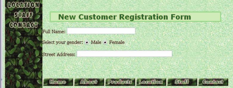 20 Chapter 1 Collecting Information with Forms The name attributes for the Male and Female Radio buttons are different, enabling both to be selected. FIGURE 1.