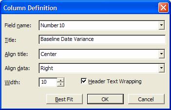 Module 12 197 Time Variance Columns with calculations Since there is not a field with the information that is needed it must be created.