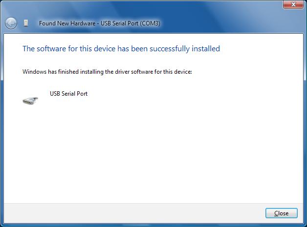 Windows drivers installation is now finished