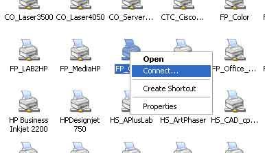 Installing Network Printers (continued) The next step is to select the printer that you want to