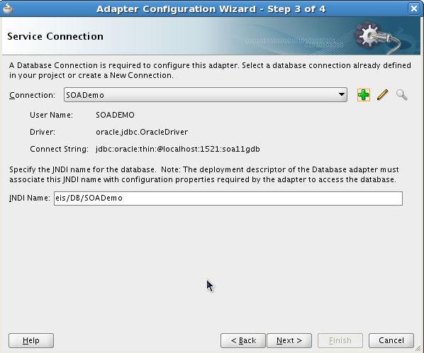 34. In Adapter Configuration Wizard Step 4 of 5, specify a.