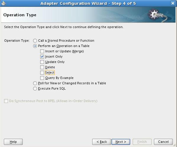 OSB 11gR1 Workshop 35. In Adapter Configuration Wizard Step 5 of 5 click Import Tables 36.