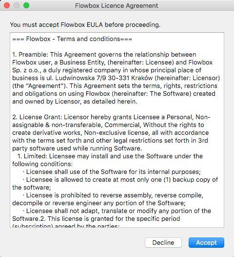 7. Please read and accept the EULA.