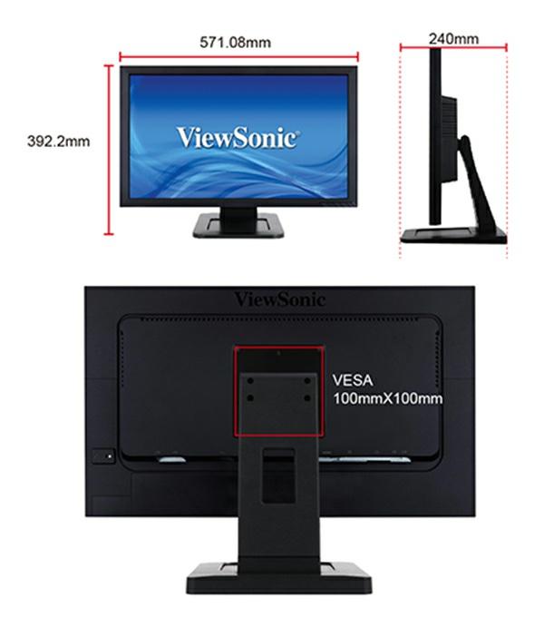 VESA-Compatible Mount Mount the monitor as you see fit using its convenient VESA-compatible mount design.