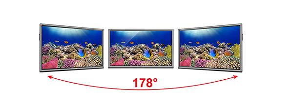 The display also features wide viewing angles, delivering true and consistent color performance and ensures the