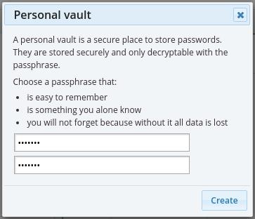 5.3 Personal password vault