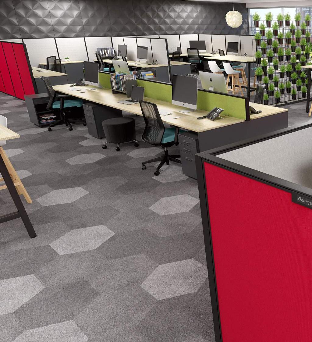 Large Office Spaces Mix & match. EkoSystem performs equally as well in large or small spaces.