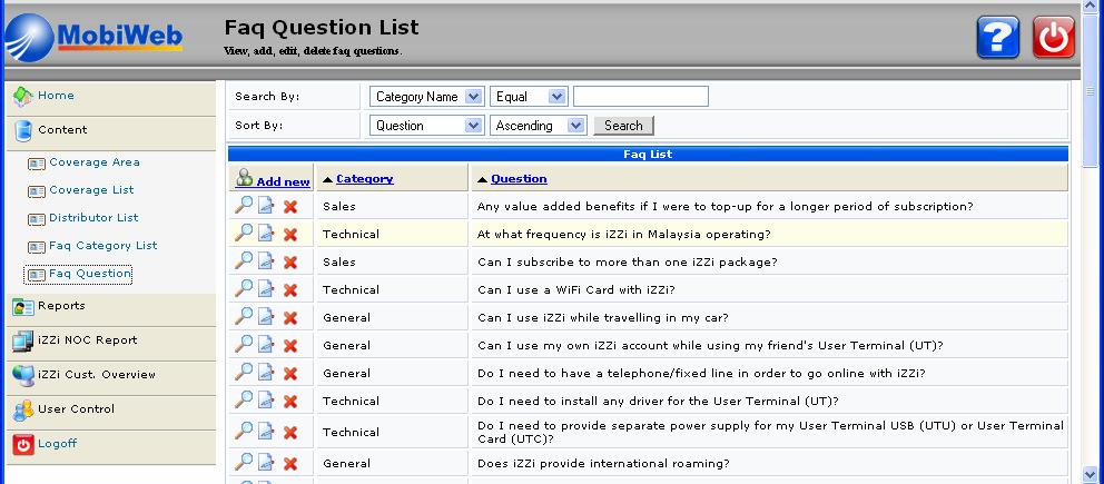 Figure 3 web log by date FAQ list FAQ list is important for users to understand your web site.