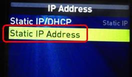 (4) Enter an IP address and subnet mask in [IP Address] and [Mask]