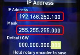 000 In this example, a Class-C IP address is assigned.