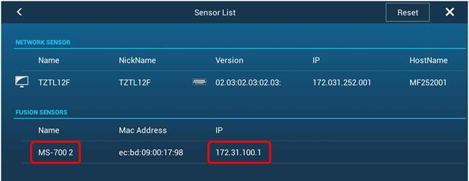 2. Confirming Network After the IP assignment by manual setting or a DHCP is complete, you can confirm that the stereo is properly detected