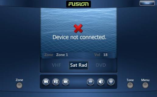 You may see the screen shown at right when selecting [Sat Rad] or [Sat] (Satellite Radio). Make sure to operate the SiriusXM source on the stereo.