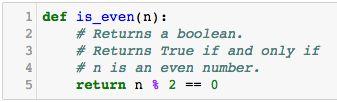 Boolean Expressions: Example Let s see Boolean expressions in action Reminder: x % y returns the remainder when x is divided by y.