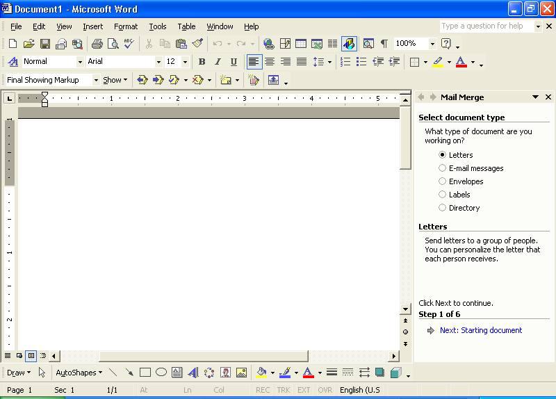Figure 2. Mail Merge Wizard 10. Navigate to the 4HMail file located in the C:\CKV\4HPlus\WY\Files folder, and open it. The Mail Merge Recipients window displays. See Figure 3 on page 5. 11.