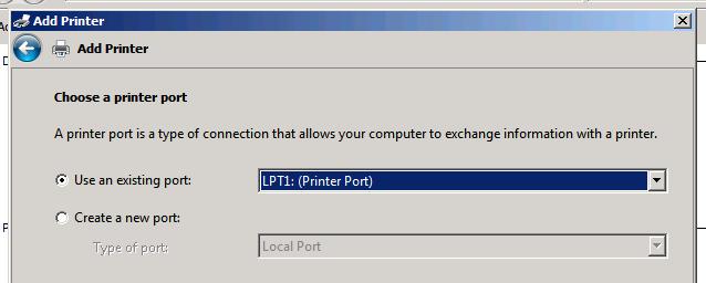 The printer could also have its own IP address.