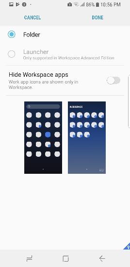 In Workspace settings, tap Workspace style to continue.