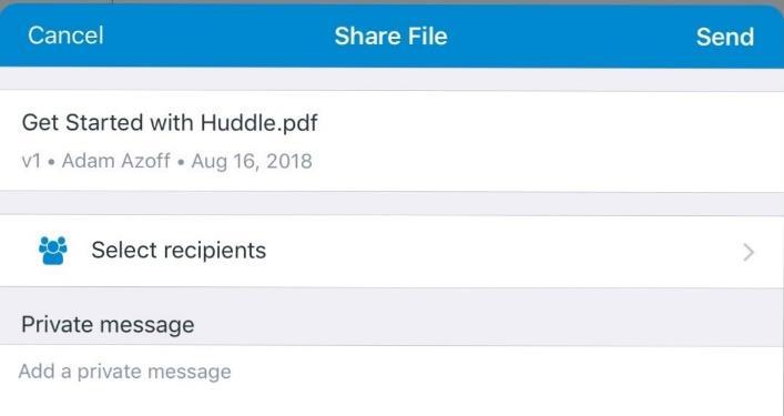 Editing a File It is possible to edit a file on the ipad by opening a file from Huddle in another application.