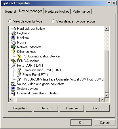 5.2 Confirmation of Driver Installation When Using Windows Me (1) At the lower left portion of the screen, use the mouse and select (click) : Start > Settings > Control Panel > System.