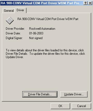 (3) Select (click) Driver tab and select (click) Update Driver to