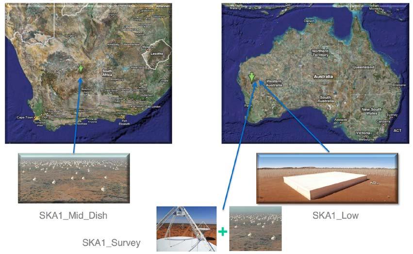 SKA Phase 1 SKA Phase-1 is the first phase of the SKA project: builds on technologies of precursors, ASKAP, MeerKAT & MWA, along with pathfinders such as LOFAR, emerlin, eevn construction 2018-2022