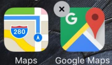 Deleting apps Badges When the icons jiggle, some of them will have crosses. Tap the cross to delete the app and all of its data. Most of the built-in Apple apps cannot be deleted.