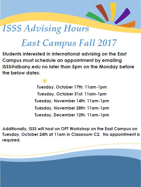 ISSS Advising Hours -