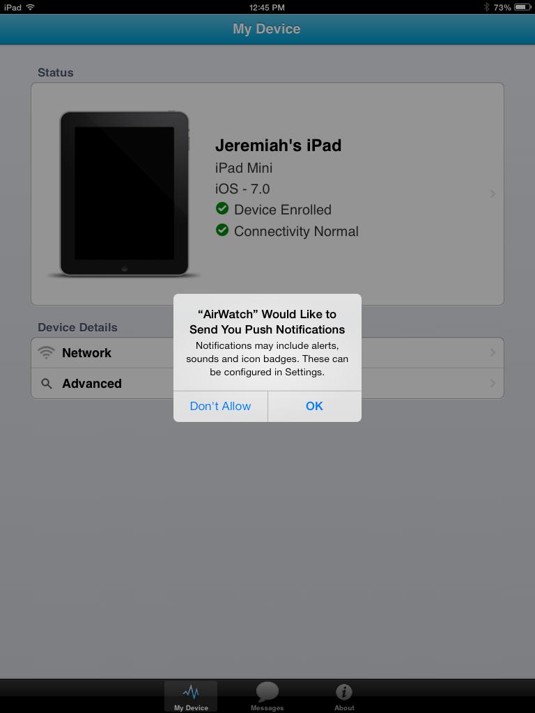 Choose to install the profile. 37. Choose to Install Now. You will be prompted to enter in your passcode. 38.